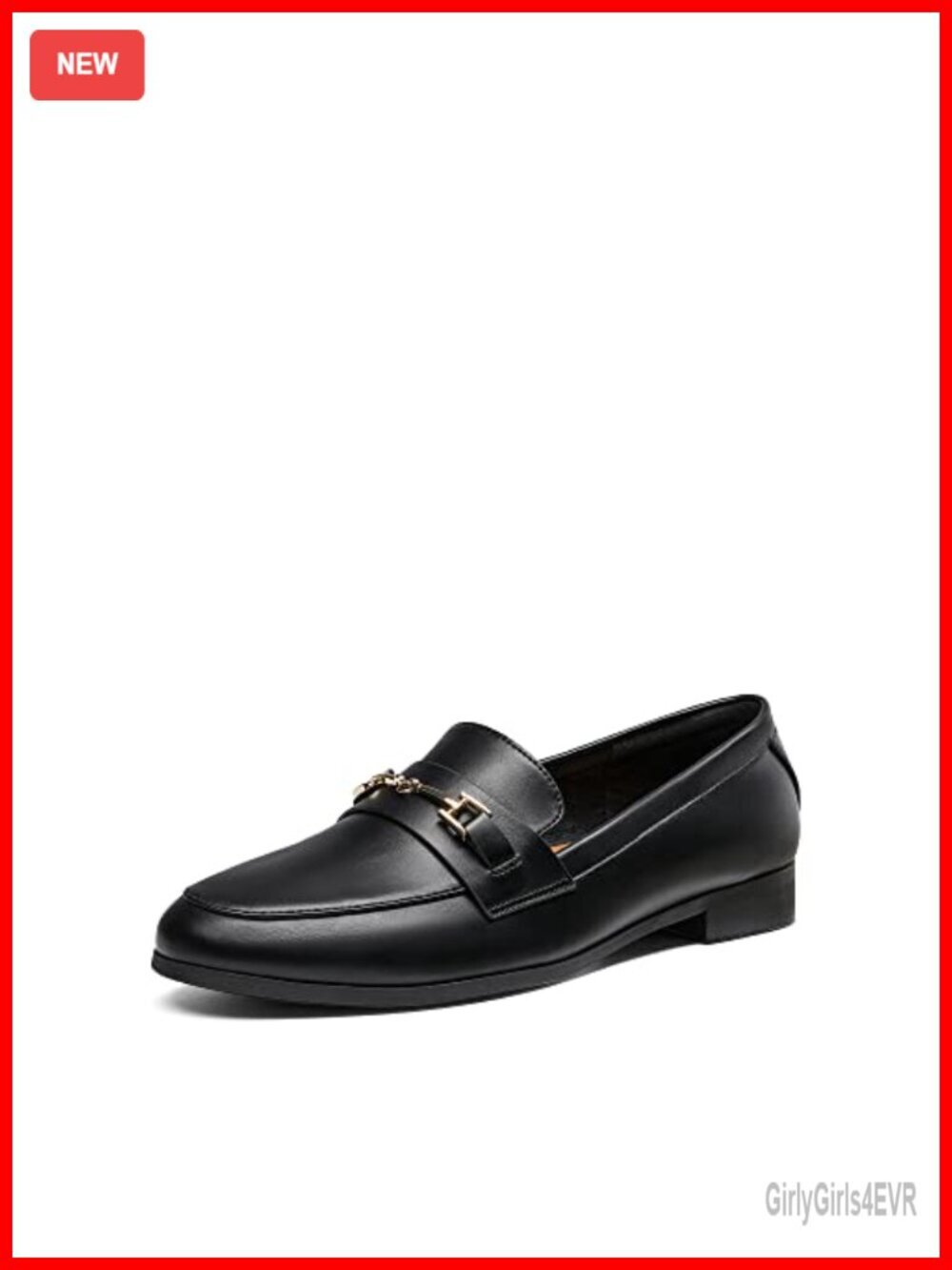 Women's Penny Loafers - Faux Leather Fashion Flats - Comfortable Dressy Shoes